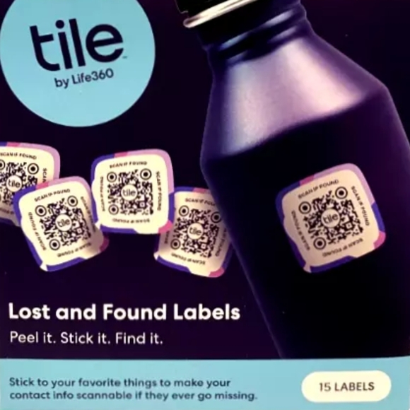 TILE -LIFE 360 TRACKER QR CODE Find lost items! Connect either iPhone or Android - Picture 1 of 5